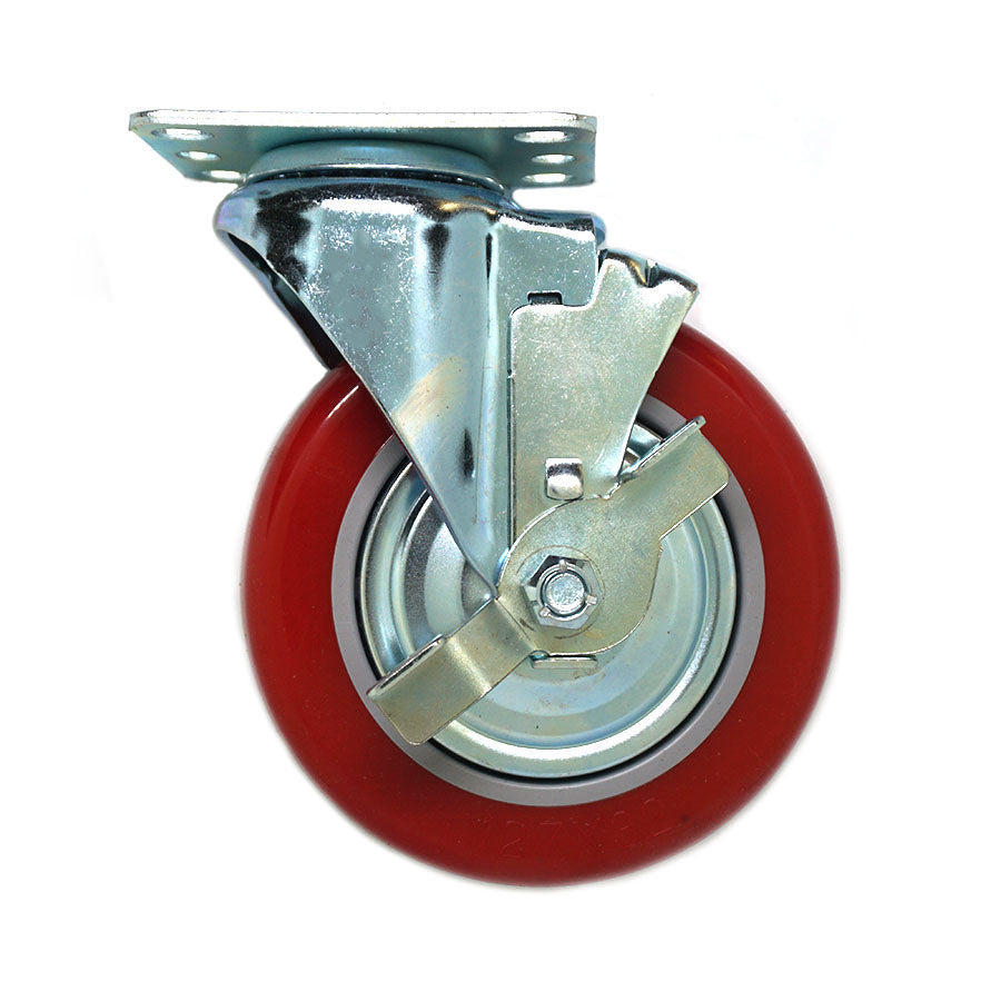 PT-125B | 5" Plate Caster w/ Brake