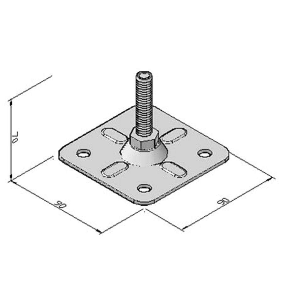 ADSMB Threaded Mounting Foot IPS Material Handling Modular