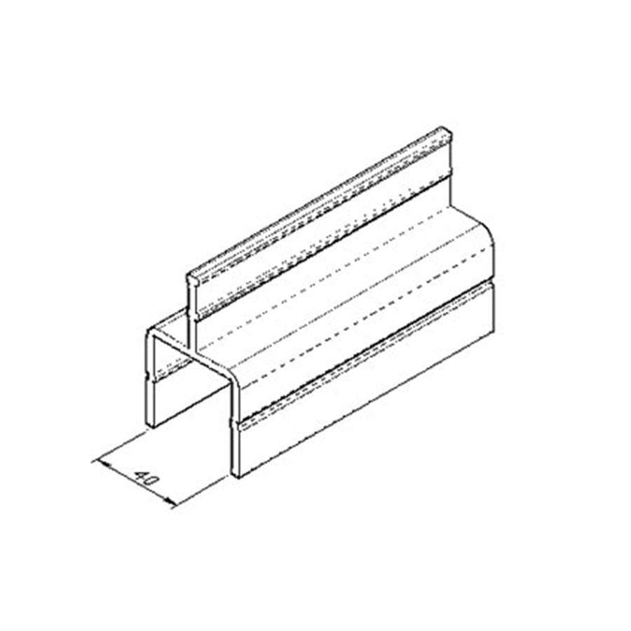 RTG2 Roller Track Guide (Center) IPS Material Handling Modular
